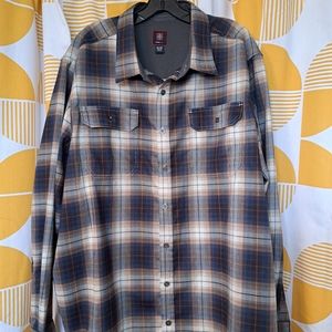 Swiss Tech Men's Long Sleeve Outdoor Flannel Shirt Mambo Plaid XXL
